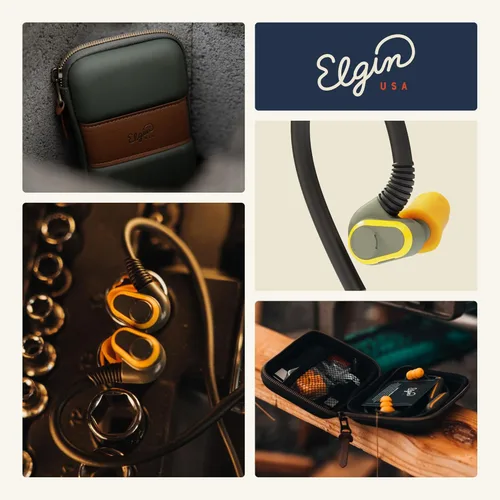 Miniatura 8 de Elgin Rumble Gen 2 Auriculares Bluetooth, reducción de ruido de 31 dB con puntas Fusion, tapones inalámbricos impermeables IP67, protección auditiva