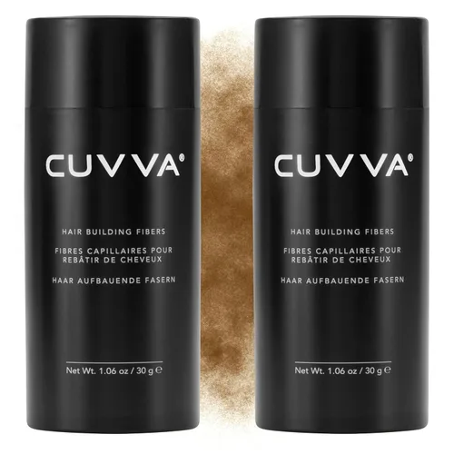 Miniatura 20 de CUVVA Fibras para la construcción del cabello (1.06 oz). Rellena instantáneamente el cabello fino y adelgazante para crear un aspecto más grueso