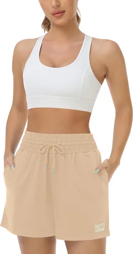 Miniatura 5 de MIRITY Pantalones cortos deportivos de entrenamiento para mujer, pantalones cortos de gimnasio para correr, estilo casual de verano con bolsillos