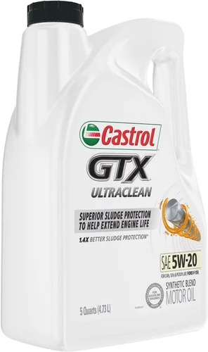 Miniatura 8 de Castrol GTX Ultraclean 5W-20 - Aceite de motor de mezcla sintética, 5 cuartos de galón (paquete de 2)