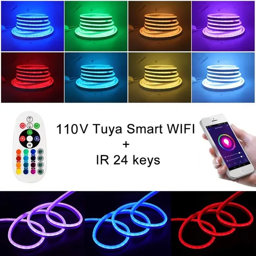 Miniatura 6 de Luces LED de neón, control remoto inteligente WiFi 110-130V RGB regulable, impermeable, 5050 60 LED/m, compatible con Alexa, Google Home, iOS