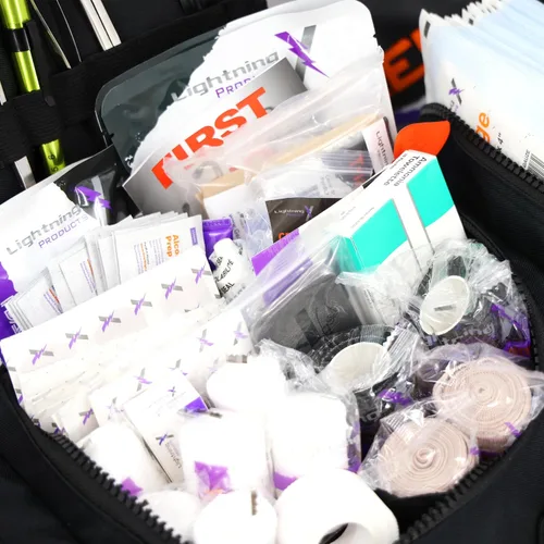 Miniatura 4 de Lightning X Value Compact Medic First Responder EMS/EMT - Bolsa de trauma con kit de llenado estándar B, color negro