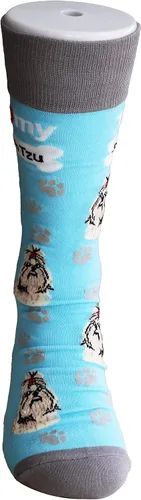 Miniatura 4 de Sock Society I Love Dogs - Calcetines divertidos unisex para hombres y mujeres, diseño casual, paquete de 3