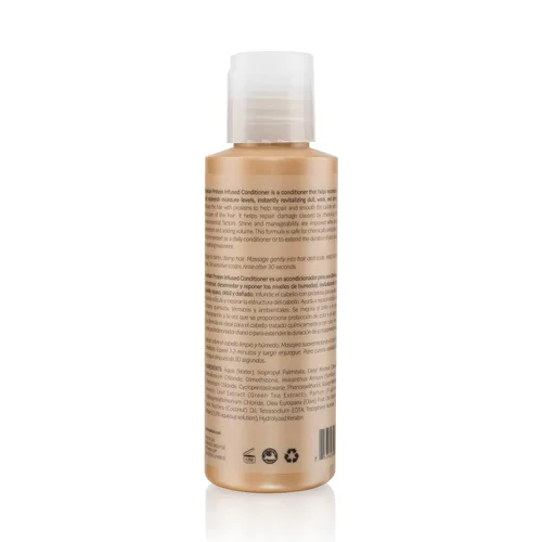 Miniatura 7 de MOEHAIR Acondicionador de viaje con infusión de proteínas, tamaño de viaje, 3.4 onzas líquidas, acondicionador para cabello seco, encrespado