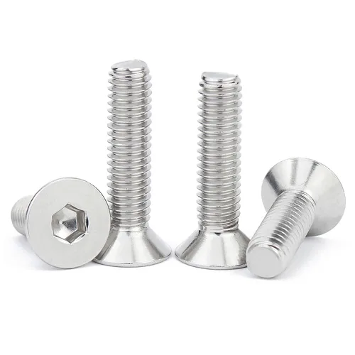 Miniatura 11 de Tornillos de cabeza plana M4 de 0.787 in, tornillo y perno de cabeza plana M4-0.028x0.787 in, pernos avellanados de acero inoxidable, accionamiento