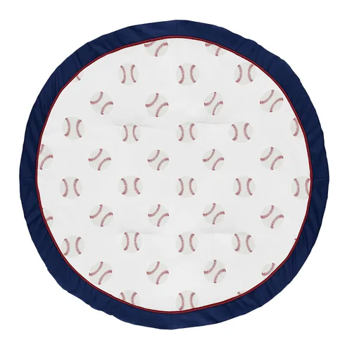 Miniatura 10 de Sweet Jojo Designs Tapete de juego deportivo para niño, tapete de juego para bebé, actividad de boca abajo, tapete de juego infantil para parque