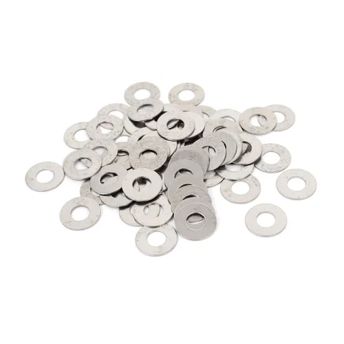 Miniatura 9 de uxcell Arandela plana redonda de acero inoxidable M3x6mmx0.0.197 in para tornillo de perno 100Pcs