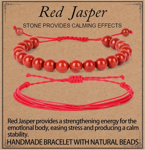 Miniatura 44 de LPBeads Pulsera de piedra natural hecha a mano de tamaño ajustable