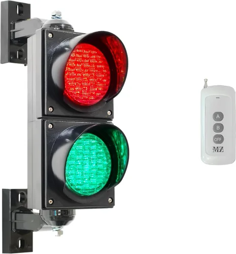 Miniatura 10 de 100-2 4inch 3.937 in tráfico Stop/Go Light/Botón Control/AC 85-265V lámpara LED, PC cubierta resistente al agua IP65