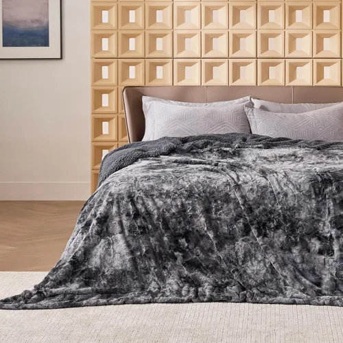 Miniatura 10 de Bedsure GentleSoft Manta Mullida de Sherpa - Manta de Forro Polar Cálida y Acogedora para Regalo de Mujer, Manta de Navidad de Felpa y Piel