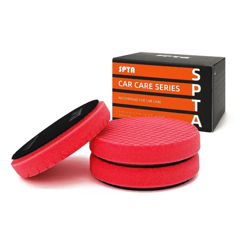 Miniatura 21 de SPTA - Almohadilla verde de corte grueso de 3.5 pulgadas para placa de respaldo de 3 pulgadas (80 mm), esponja de pulido ideal para pulir