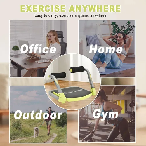 Miniatura 6 de HOTSWEAT Equipo de entrenamiento abdominal, máquina de abdominales ajustable para entrenamiento de estómago, máquina de abdominales plegable, Rojo