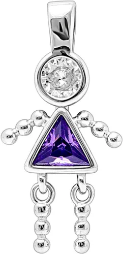 Birthstone Baby Pendants for Mom or Grandma by Ginger Lyne, Kids Birthday Boy or Girl Cubic Zirconia Sterling Silver Charms to Create a Family Tree