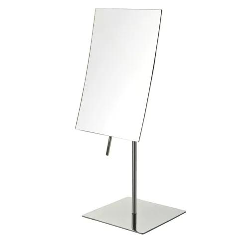 Miniatura 10 de JERDON Espejo rectangular de maquillaje de mesa, aumento 3X con acabado negro, espejo de tocador de 5 x 8 pulgadas, ajuste de pivote, modelo JP358BK