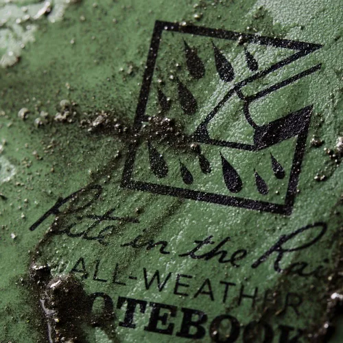 Miniatura 2 de Rite In The Rain Cuaderno de espiral superior resistente a la intemperie, 4 x 6 pulgadas, cubierta verde, patrón universal, paquete de 3