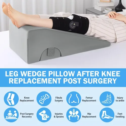 Miniatura 4 de ROYALAY Almohada de reemplazo de rodilla, almohada de pierna para recuperación de cirugía de rodilla con diferentes alturas, equipo de recuperación