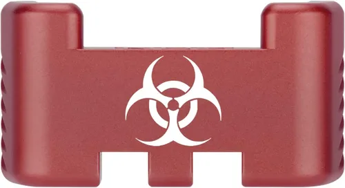 Miniatura 29 de NDZ Performance Placa trasera de aluminio con asistencia deslizante para Glock 1-5 Glock 17 19 19 19 x 22 23 24 26 27 31 32 33 34 35 45 47 49, Rojo