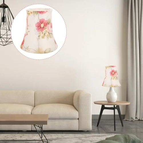 Miniatura 5 de Baluue Lámpara de mesa de tela cubierta de luz para lámpara de escritorio E27 reemplazo de piso de cabecera 5.90 pulgadas diseño simple fácil