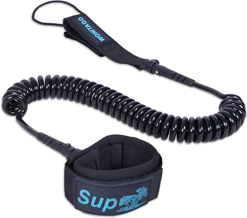 Miniatura 8 de Correa de SUP en espiral de alta calidad para tabla de remo de pie, cuerda de pierna, correa de muñeca para tabla de surf, tabla de remo, tabla