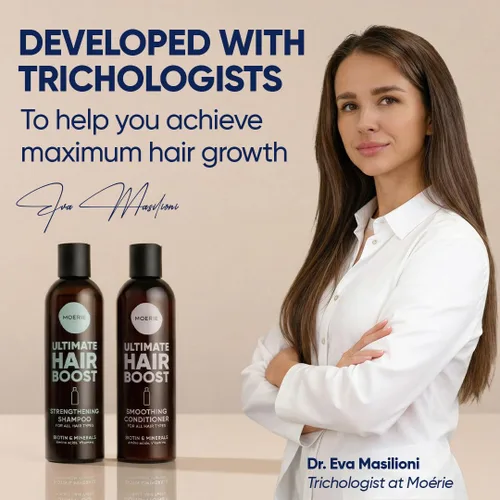 Miniatura 8 de Moerie Champú y acondicionador voluminizador para la caída del cabello - Productos espesantes con ingredientes de origen natural - Más de 100