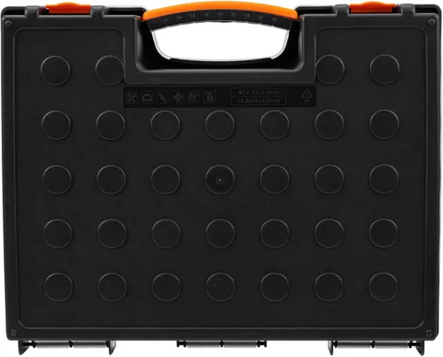 Miniatura 6 de Amazon Basics Organizador de 19 compartimentos extraíbles, negro, naranja, 16.5 x 13.2 x 2.4 pulgadas