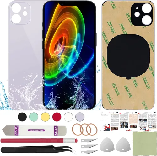 Miniatura 28 de Funda trasera de repuesto compatible con iPhone 8 de 4.7" + Herramientas profesionales (Gris espacial)