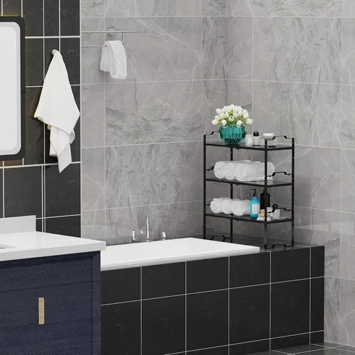 Miniatura 4 de Jojocross Estante expandible para organizador de gabinete, ajustable, apilable, especiero en la cocina y el baño, para encimera, armario, 2