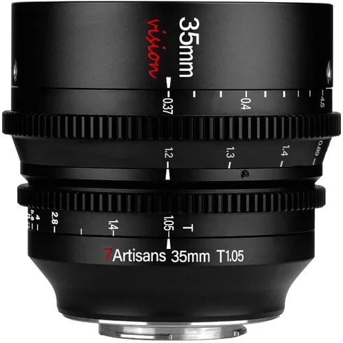 Miniatura 11 de 7artisans Lente Cine T1.05 de gran apertura de 0.984 in/1.378 in/1.969 in Lente de cine de gran angular con enfoque manual de baja distorsión