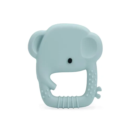 Loulou Lollipop Mordedor de silicona salvaje para bebés - Elefante