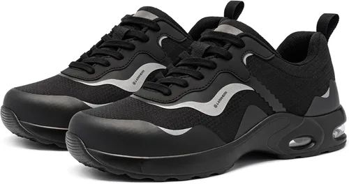 Miniatura 9 de LARNMERN Steel Toe Shoes for Men Air Cushion Safety Shoes Lightweight Industrial Construction Zapatos con Punta de Acero para Hombre