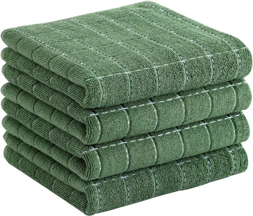 Miniatura 53 de Homaxy Paños de cocina 100% algodón de felpa, toallas de cocina ultra suaves y absorbentes para la cocina, adecuadas para secar y lavar platos