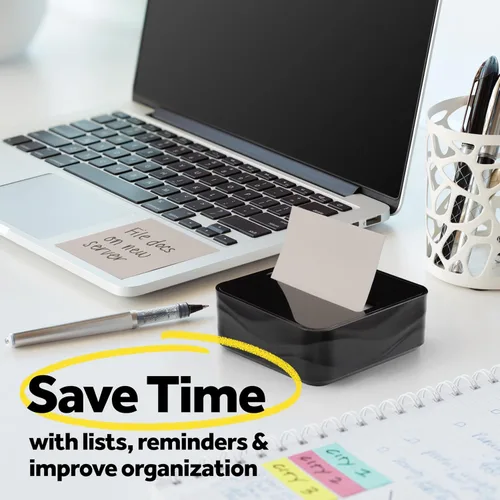 Miniatura 9 de Dispensador de Notas Post-it Moderno Negro El Paquete Incluye Dispensador y 3 Blocs de Notas Adhesivas Pop-up Super Sticky 2X El Poder de Adherencia