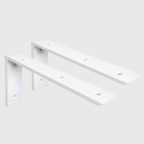 Miniatura 29 de WINKER Soporte para encimera, paquete de 2 unidades resistente de soporte oculto en L para estante de 3/8 pulgadas de grosor, 10 x 6 x 2.5 pulgadas