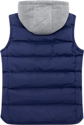 Miniatura 2 de ZSHOW - Chaleco de invierno con capucha extraíble y acolchado para hombre