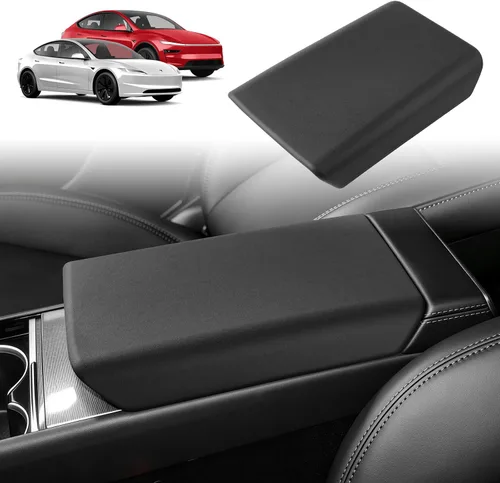 Shademax Center Console Armrest Cover for Tesla Model Y Juniper 2025-2026 / Model 3 Highland 2024-2026 Non-Slip Waterproof Armrest Box Lid Pad