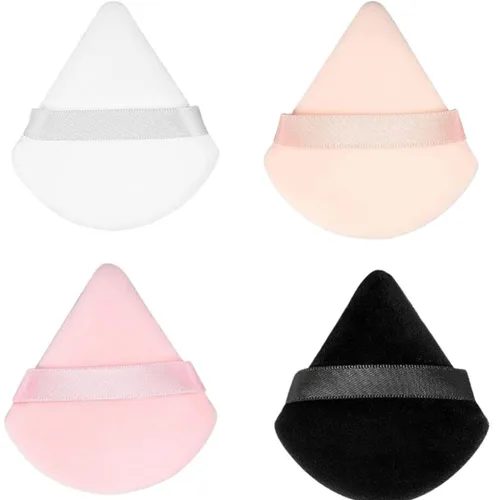 Miniatura 7 de 6 piezas de algodón puro súper suave, lavable, suelto, soplo de polvo, 2.65 pulgadas redondo para maquillaje de base
