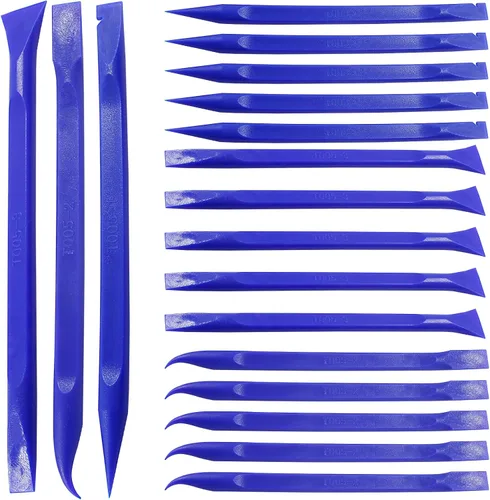 Miniatura 9 de Raspador de fibra de carbono, herramienta de limpieza de plástico antiarañazos, raspador rígido multiusos en forma de bolígrafo para pintura, Azul