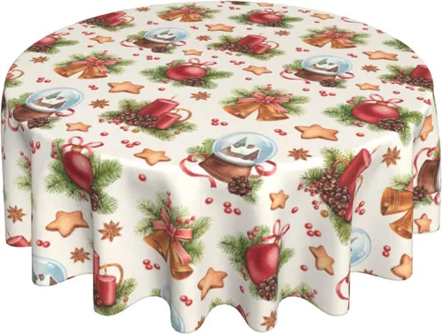 Miniatura 10 de Gianlaima Mantel redondo de primavera con diseño de mariposa azul azalea rosa, impermeable, lavable, para el hogar, restaurante, cocina, picnic