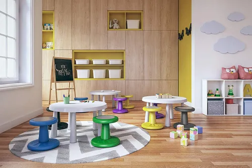Miniatura 2 de Studico ActiveChairs Taburete Tambaleante para Niños, Asiento Flexible para Aula Mejora la Concentración, Postura y Ayuda con TDAH/TDA. Saca