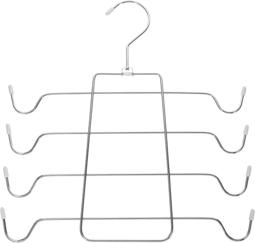Miniatura 10 de DOITOOL 2 piezas de colgador sin mangas, ganchos multifuncionales para organizador de armario, perchas que ahorran espacio para camisetas sin Beige