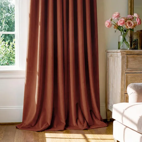 Miniatura 78 de StangH Cortinas de Terciopelo Verde Esmeralda de 96 Pulgadas - Cortinas Opacas de Terciopelo de Lujo Súper Suaves, Elegante Cobertura de Ventana