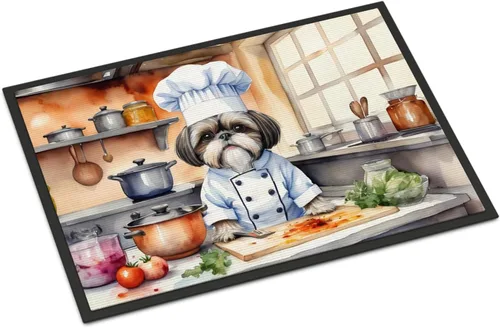Miniatura 88 de Caroline's Treasures DAC6179MAT Affenpinscher - Tapete para puerta delantera, para interiores y exteriores, para entrada, antideslizante, lavable