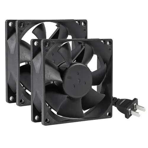2 unids 8025 ventilador 220 V 240 V alta velocidad doble rodamiento de bolas 3.150 in ventilador más fresco 3.150 in x 3.150 in x 0.984 in para