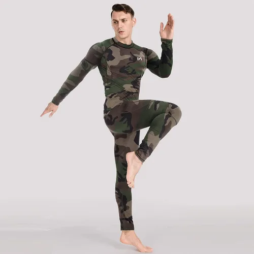 Miniatura 5 de MEETYOO - Ropa interior térmica para hombre, conjunto de calzoncillos largos, capa base de invierno, para esquí y correr