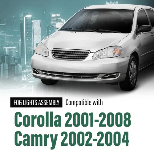 Miniatura 2 de GRAND ORANGE - Juego de luces antiniebla LED compatible con Toyota Corolla 2001-2008 / Adecuado para Toyota Camry 2002-2004, lámparas antiniebla LED