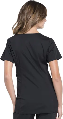 Miniatura 4 de Cherokee Women's Maternity Scrub Top with 3 Pockets Mock Wrap WW685