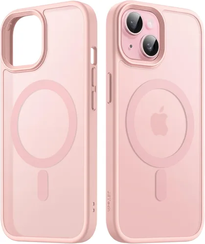 Miniatura 14 de JETech Funda magnética para iPhone 15 de 6.1 pulgadas, compatible con MagSafe, translúcida mate, delgada, a prueba de golpes, color negro