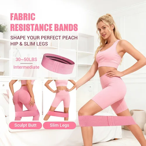 Miniatura 8 de Entrenador de muslos para mujer, dispositivo de ejercicio de suelo pélvico de 360° con banda de resistencia, equipo de entrenamiento de muslos