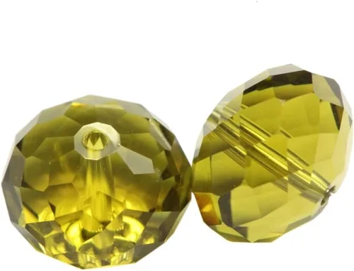 Miniatura 26 de Adabele - 100 cuentas de cristal Rondelle sueltas facetadas austriacas de 0.315 pulgadas (0.315 in), espaciador de sol naranja compatible