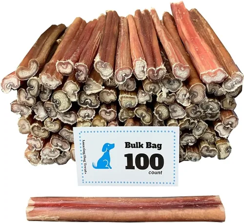 Miniatura 8 de Amazing Dog Treats - Palitos de matón de tamaño mediano de 6 pulgadas (50 unidades) - Palitos de matón a granel para perros - No ocultar huesos